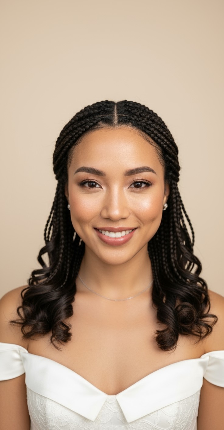 After Box Braids With Curls